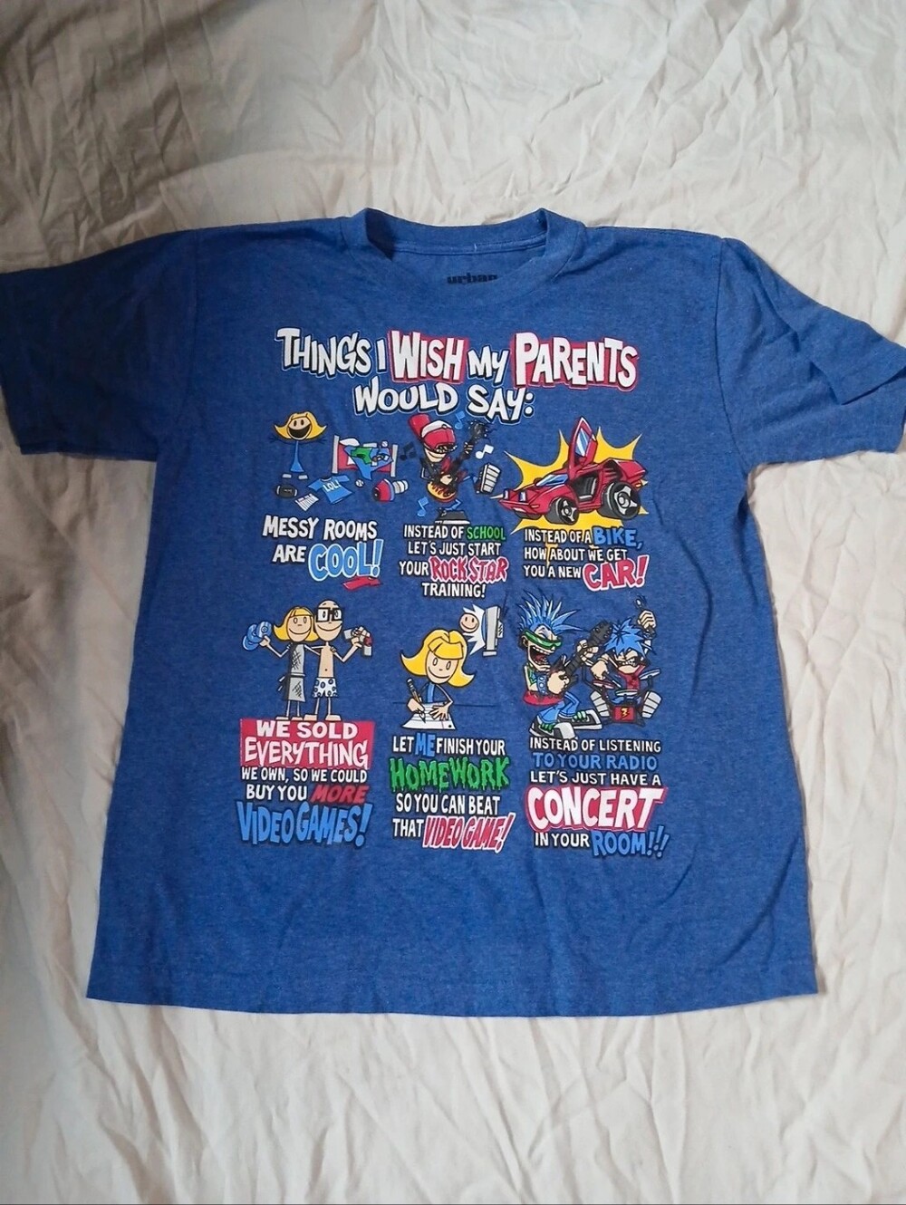 Y2K Urban Pipeline Cartoon Grafic Tee